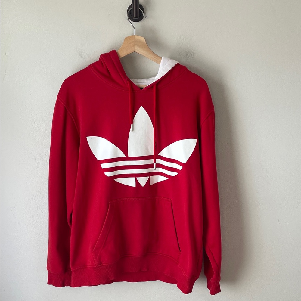 Adidas Originals Red Trefoil hoodies